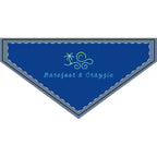 Barefoot & Crazy Clip-on Pet Bandana - Fun Beachy Accessory for Dogs and Cats